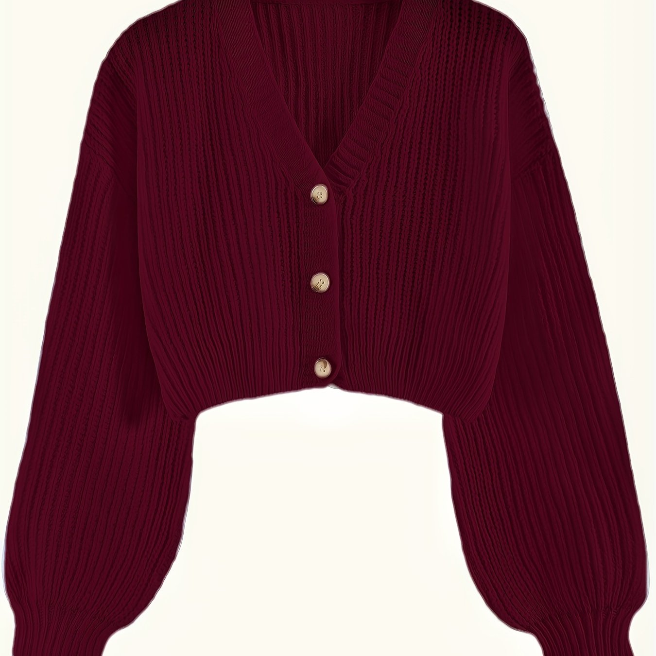 Knit Cardigan with Contrasting Buttons