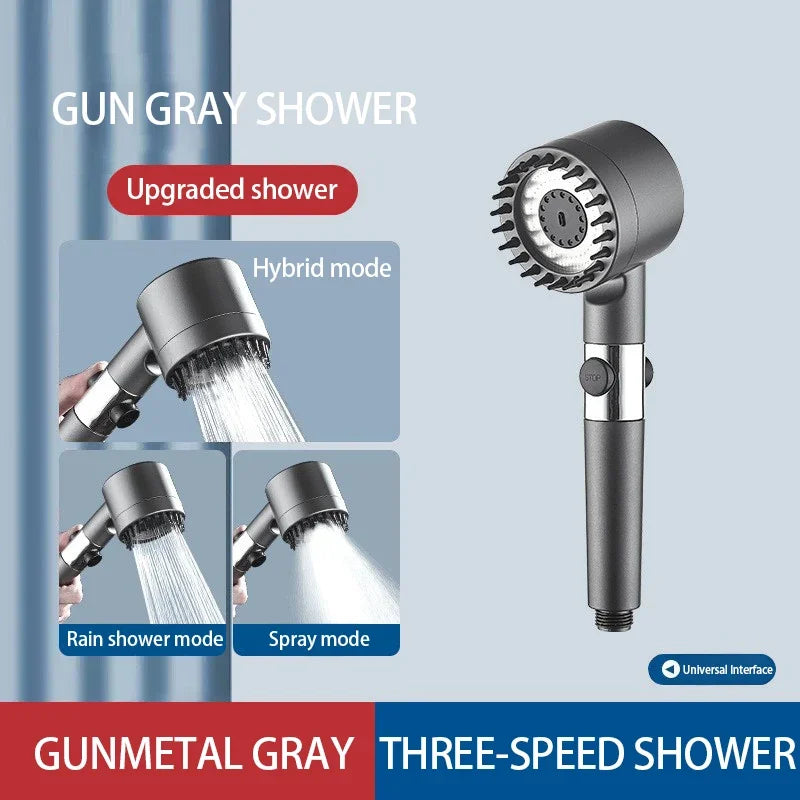 High Pressurized Filter Shower Head 3-mode